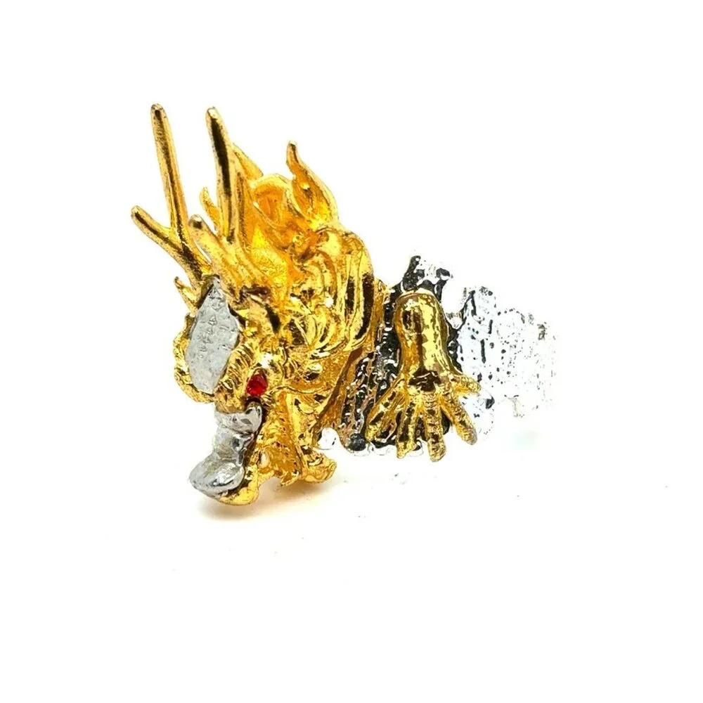 Silver/Gold‎ Dragon Ring